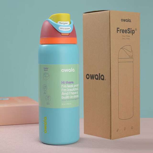 Owala Cross-Border New Double-Layer Vacuum Sports Water Cup Portable 304 Stainless Steel Double-Layer Insulated Cup Fruit Cup detail 5