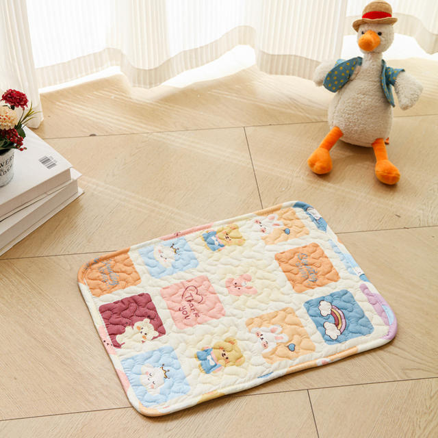 Waterproof Urine-Proof Cotton Pet Mat Cat and Dog Sleeping Mat Rabbit Anti-Slip Mat Foot Mat Cat Cage Rabbit Cage Dog Cage Mat detail 7