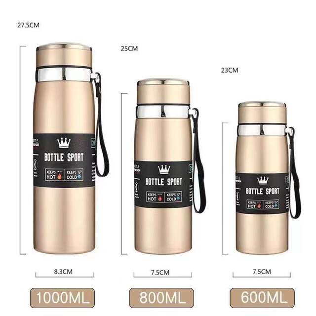 High-Looking Thermos Cup, Large Capacity 316 Stainless Steel Water Cup, Tea and Water Separation, Portable Rope Cup Wholesale detail 7