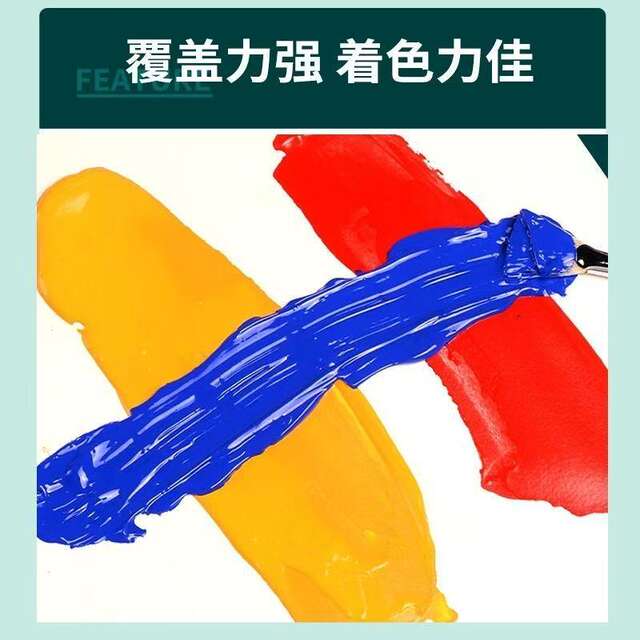 Acrylic Paint 500ml Large Bottle Set Kidsren's Painted Plaster Doll Wall Painting Fluid Painting Hand-Painted Stone Painting detail 8