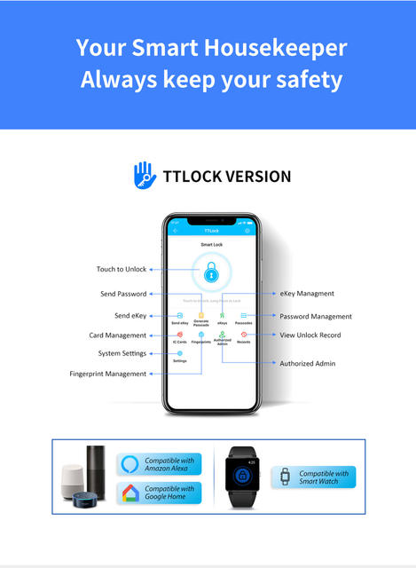 All-through lock fingerprint key box wall-mounted password storage box graffiti Bluetooth password box mobile phone control smart lock detail 6
