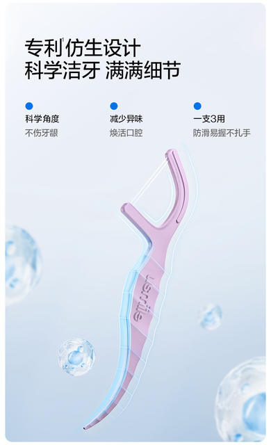 Smile Plus usmile Floss Adult Double Line Floss Stick Household Mint Portable Toothpick Stick Packaging Floss Line detail 6