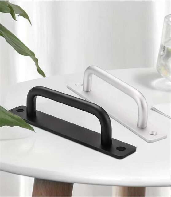 Door and window handle handle window wooden door balcony sliding door sliding door open-mounted handle punch-free aluminum alloy handle detail 8