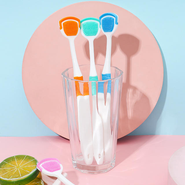 Factory direct supply tongue scraper toothbrush tongue cleaner removable tongue plate single tongue scraper in stock wholesale detail 12