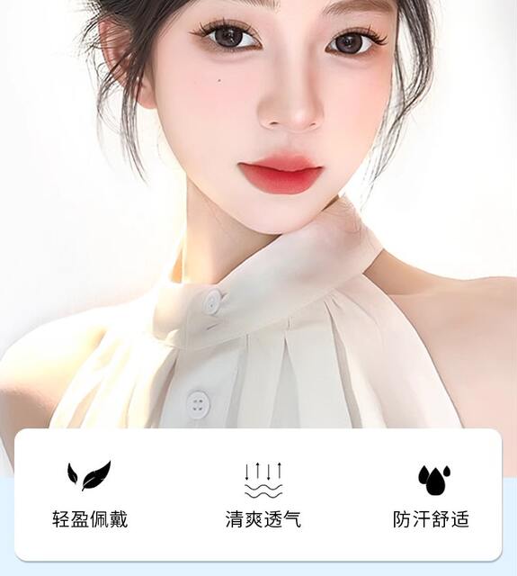 Wig eight-character bangs wig piece female head replacement additional hair volume fluffy cover white hair high cranial top simulation hair piece detail 3