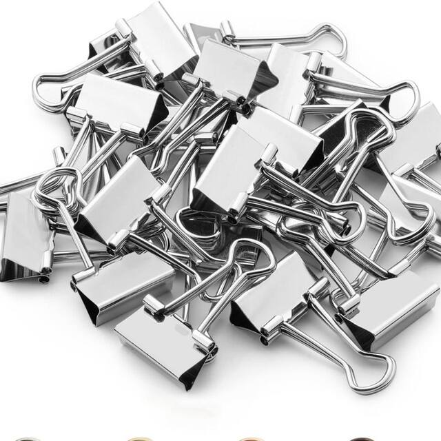silver Dovetail Clip silver Long Tail Clip 19mm Clip 25mm Silver Clip 15mm Small Clip 32mm Ticket Clip