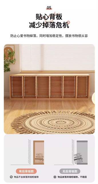 Low Cabinet Storage Cabinet Bookshelf Storage Rack Floor-Standing Bookcase Home Storage Cabinet Layered Rack Eight-Compartment Cabinet Grid Cabinet detail 9