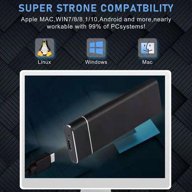 Hot-Selling New Product: High-Speed Mobile Solid-State Drive 500G-60Tb, Expansion Upgrade, Fast External Drive 8T16T10T detail 12