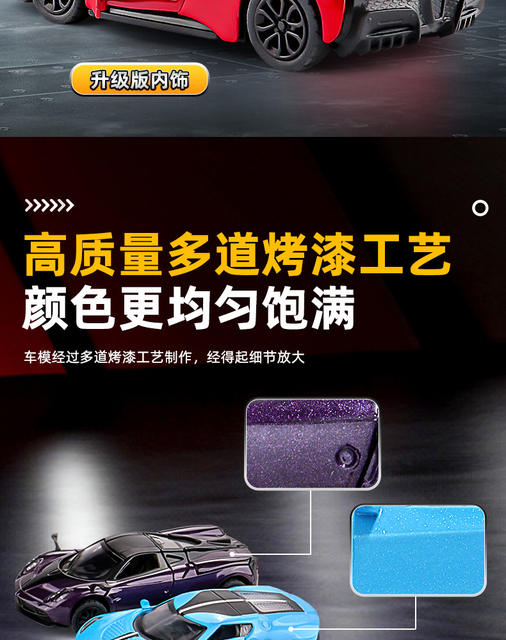 1:43 Four-Door Alloy Toy Car Off-Road Sports Car Model for Children Aged 3-6, Pull-Back Toy Car Gift detail 8