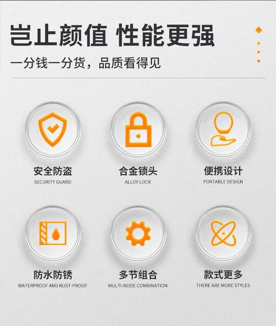 Bicycle lock mountain bike anti-theft lock motorcycle electric car lock battery car ring lock password leather ring lock Daquan detail 3