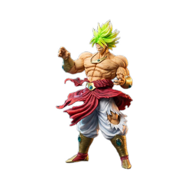 Zw Broly-21Cm Dragon Ball Anime Birthday Gift Model Figurine Statue