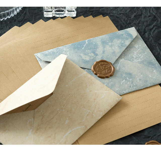 Morning foam gilded envelope letterhead suit channel style relief texture handwritten love letter valentine's day paint envelope detail 7