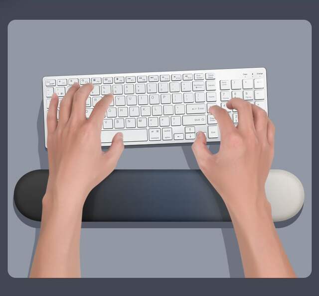 Wrist Mouse Pad Hand Rest Ergonomic Wrist Support Women's Wrist Rest Keyboard Boys Anti-Jq Inflammation Rubber Mat detail 9