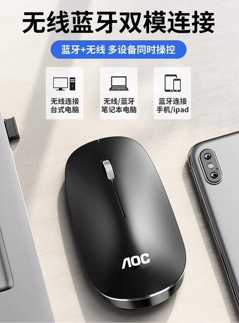 MS201 wireless 2.4G optical mouse mute business mouse lightweight desktop laptop Universal detail 9