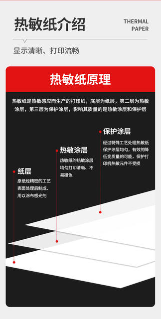 Thermal Po Cash Register Paper 57X50 Meituan Takeaway Printing Paper Roll Universal 80Mmx80X60 Receipt Machine Paper Roll*58 detail 6