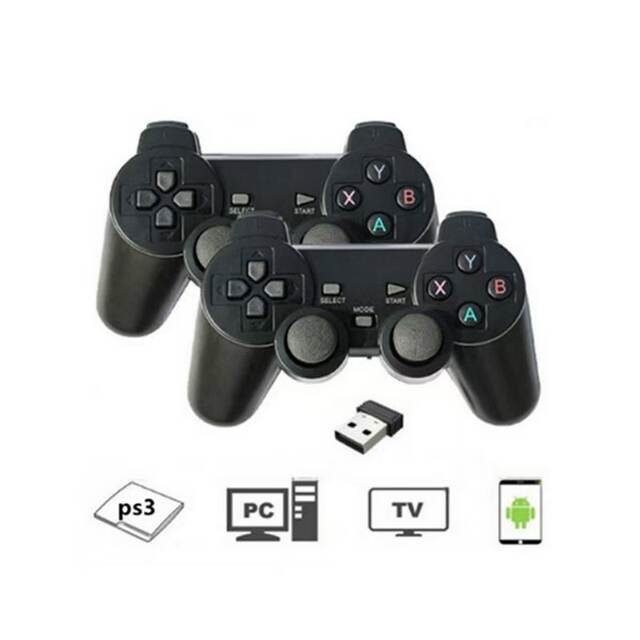 2.4g Wireless Game Controller Android Tv Tvbox Tv Box Pc Set-Top Box One-To-Two Dual-Player Controller