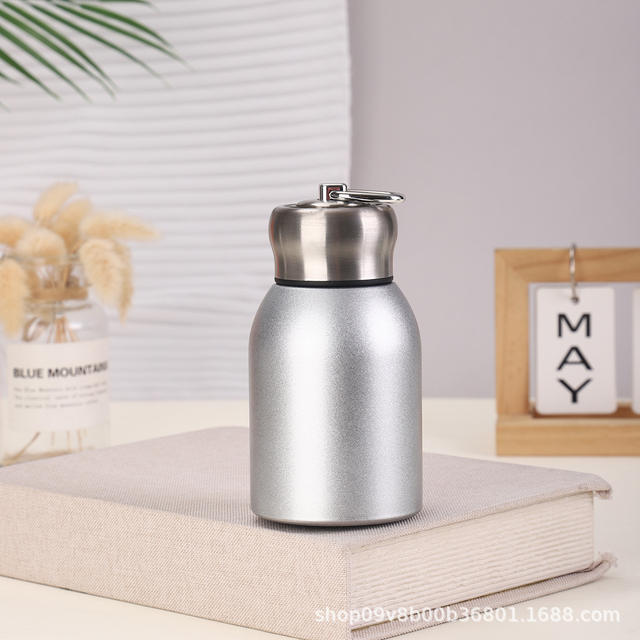 Trendy Mini Stainless Steel 316 Student Thermos Cup with Lock and Pull Ring, Portable Pocket Gift detail 9