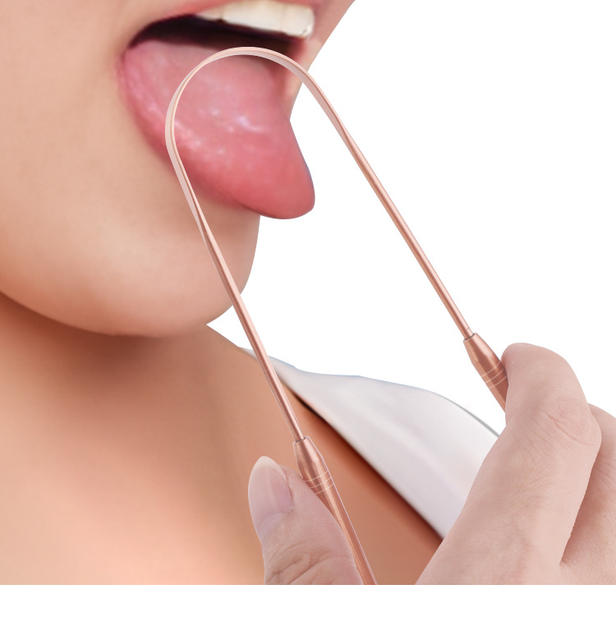 Pure Copper Tongue Cleaner U-Shaped Tongue Scraper to Remove Bad Breath, Adult Tongue Cleaning Oral Care Tool detail 8