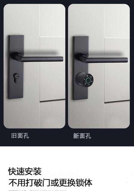 Fingerprint Password Smart Lock Core, Split Lock Panel Lock, Replacement Lock Core, Anti-Theft Smart Door Lock for Main Door and Wooden Door detail 3