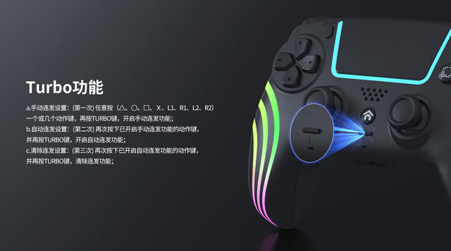 New Product Ps5 Bluetooth Controller Ps5Slim Game Controller with Colorful Lights Ps5 Wireless Controller detail 6