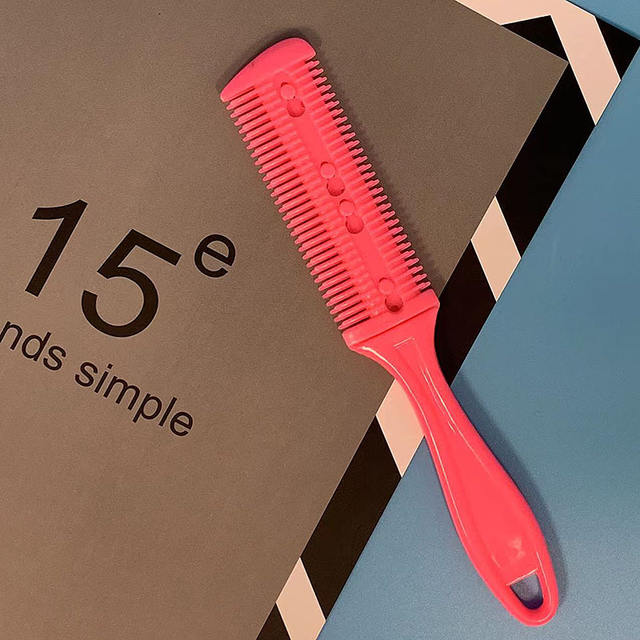 Double-sided blade hair cutting comb wholesale hair thinning hair curler Barber knife beauty hairdressing repair bangs detail 4