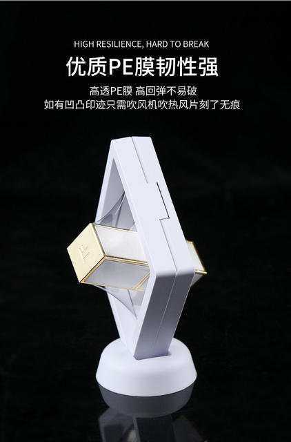 Pe Film Box Transparent Suspension Box Bracelet Display Dustproof Storage Box Cultural Artifact Temple Prayer Beads Box Jewelry Box detail 5