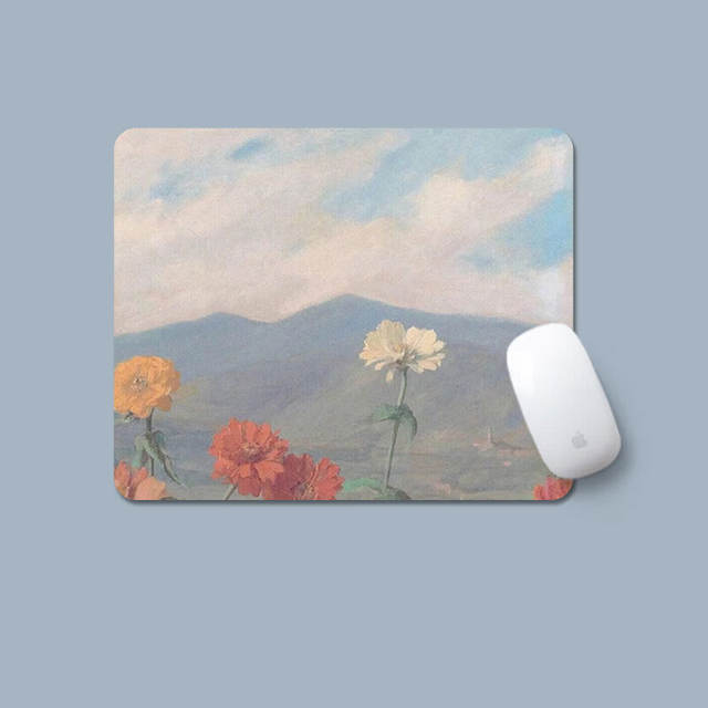 Simple Small Mouse Pad, Thickened, Non-Slip, Stain-Resistant, Precision Stitched Edges, Computer Office Use, Custom-Made Mouse Pad