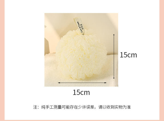 New Japanese Seaweed Bubble Bath Flower Durable and Non-Dispersing 60g Soft High-End Foaming Bath Rub Bath Ball Batch detail 9