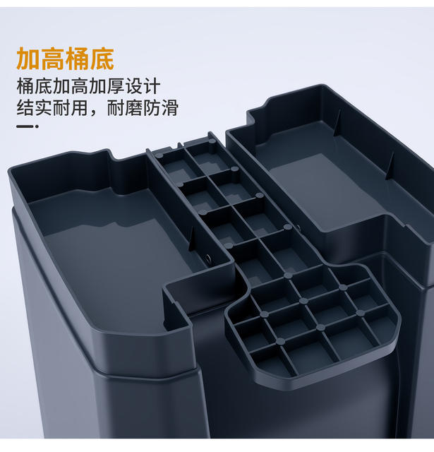 Household Foot-Operated Trash Can, Large Capacity for Kitchen, Outdoor Commercial Use, Large Foot-Operated Bin for Office, Courtyard, and Outdoor Areas detail 10