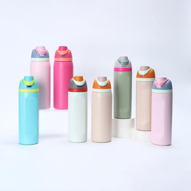 Cross-Border 304 Stainless Steel Insulated Cup, Unisex Double-Drink Fruit Cup, Outdoor Portable Sports Water Bottle in Stock detail 1