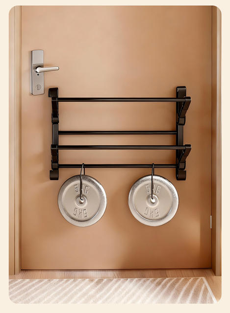 Slipper Rack Bathroom Wall-Mounted Storage Rack Home Door Folding Hanger Home Shoe Drying Rack Storage Organizer detail 11