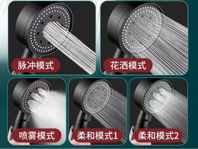 Pressurized Shower Head for Home Bathroom Water Heater, Shower Head with Increased Pressure for Bathing, Showerhead Set detail 7