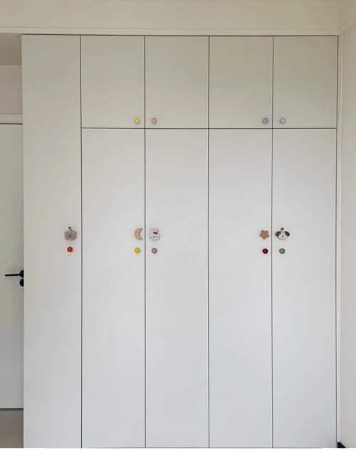 Puppy Wardrobe Handle Children's Room Cute Cabinet Door Handle Cat Bear Rabbit Drawer Wardrobe Solid Wood Handle detail 7