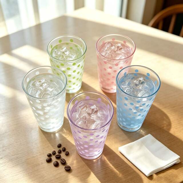 Free Shipping Polka Dot Water Cup with Straw Lid Ins Style Cartoon Kitten Glass Cup Coffee Cold Drink Cup Gift Cup detail 3