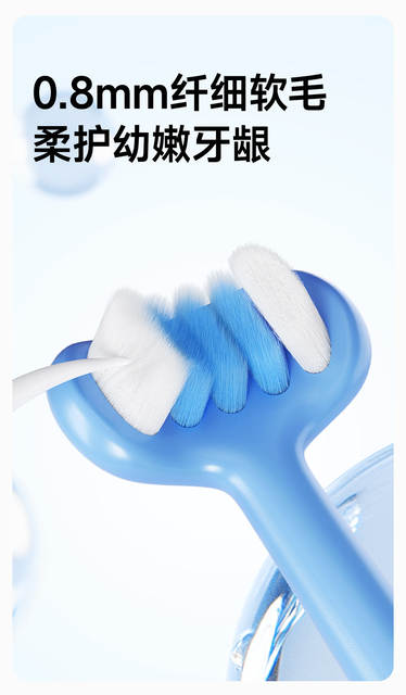 Rushan Children's Soft-Bristled Fluoride Toothbrush for Infants and Toddlers from 0-1-2-3 to 6-12 Years Old for Brushing Baby Teeth detail 6
