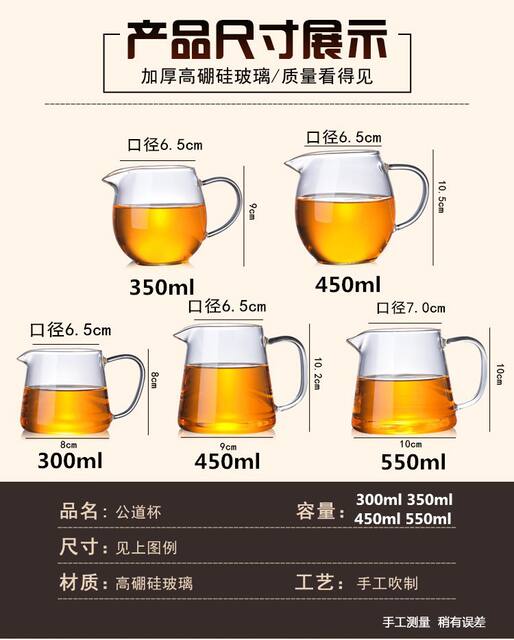 Factory wholesale fair cup glass heat-resistant transparent tea filter kung fu tea set tea sea tea suit detail 2