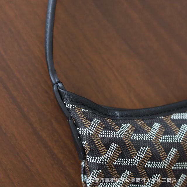 Youmi Leather Goods Store Imports First-Layer Pebbled Cowhide Hobo Underarm Bag Mother Bag detail 5