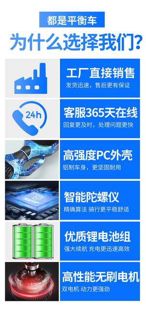 Customized Balance Car, Smart Electric Kidsren's Adult Mobility Somatosensory Scooter, Kidsren's Student Two-Wheeled Self-Parallel Car detail 6