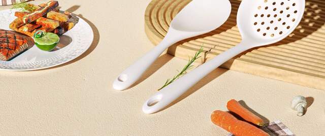 Food grade silicone spatula spatula non-stick special household stir-fry spatula soup spoon spatula high temperature resistant kitchenware suit detail 2
