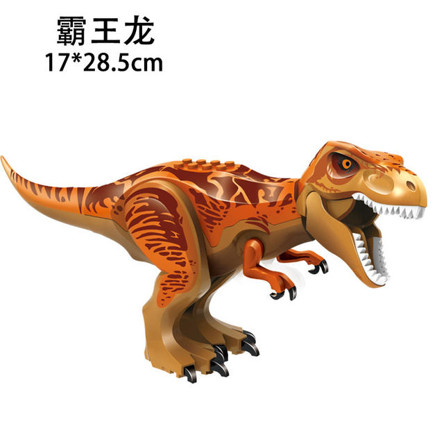 Mixed Batch of Dinosaur Building Blocks Toy Jurassic Large Tyrannosaurus Assembled Building Blocks Puzzle Cross-Border Disassembly and Assembly Dinosaur
