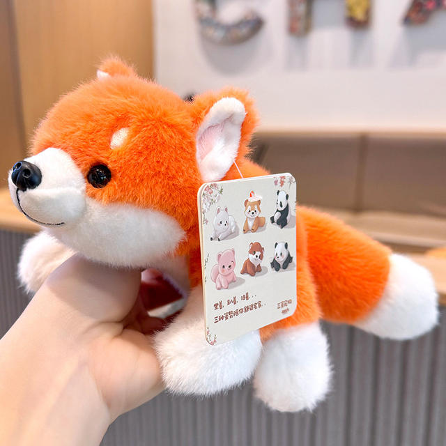 New Model of Adorable and Fragrant Three-Position Animal Plush Toy: Sloth Lying down Small Doll, Palm-Sized Raccoon Plush Toy detail 6