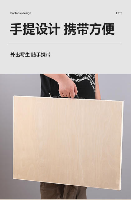 Wholesale art student special drawing board 4K8K2K sketch drawing board solid wood children's drawing board folding oil easel detail 9