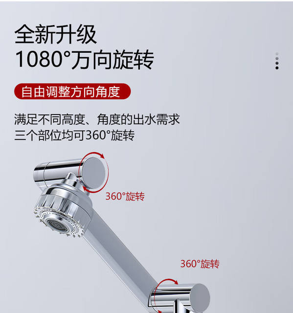 Lucky Cat Faucet Household Wash Basin Bathroom Cabinet Universal Rotating Supercharged Universal Faucet Foreign Trade Wholesale detail 4