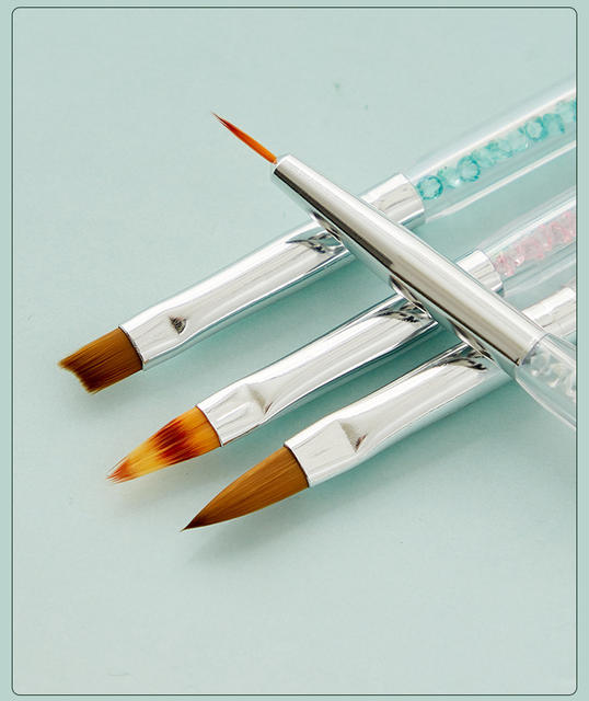 Nail art tools wholesale 5 nails painted pull line pen pen double point drill crystal art light therapy pen suit detail 12