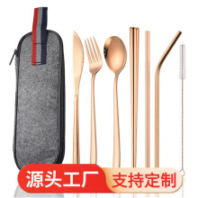 Spoons, Knives, Forks, Stainless Steel Cutlery, Steak Knives, Dining Knives, Spoons, Fruit Forks, Cake Spatulas, Factory Direct Sales, Western-Style Desserts detail 6