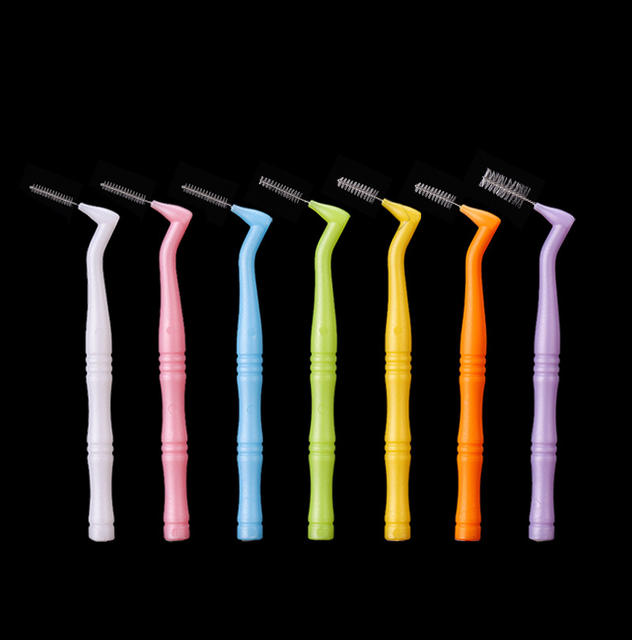 L-Shaped Interdental Brush 10/20/50 Pieces, 7-Shaped Bristles for Deep Cleaning between Teeth, Specialized Soft Bristles for Interdental Gaps detail 2