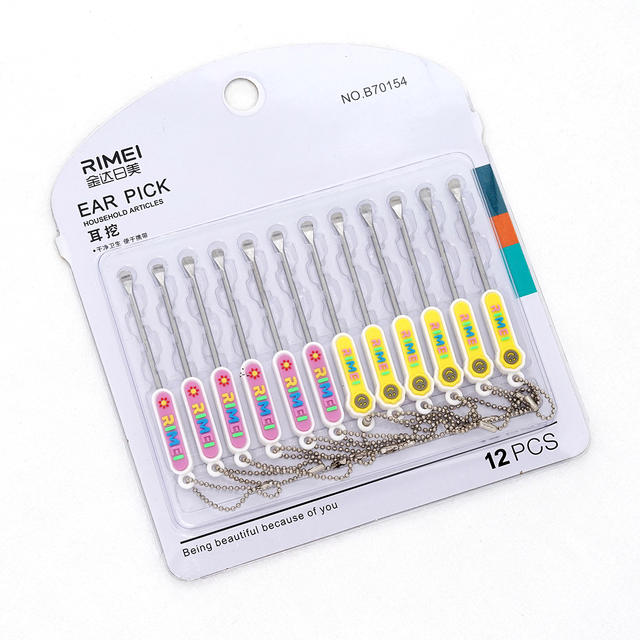 Jindari B70109 Ear Pick 12-Pack Stainless Steel Ear Cleaning Tool Portable Ear Pick Cleaning Tool detail 12