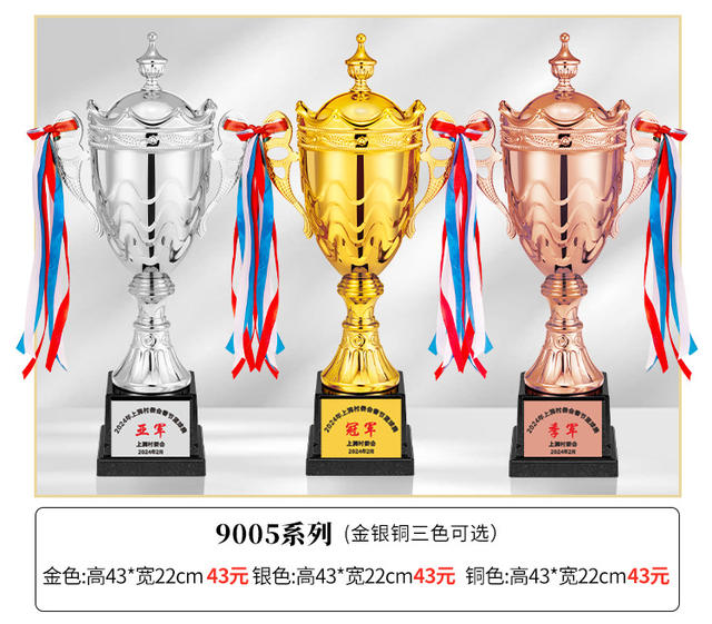 Metal Trophy Gold Silver Copper Trophy Customized Football Basketball Taekwondo Badminton Primary School Games detail 10
