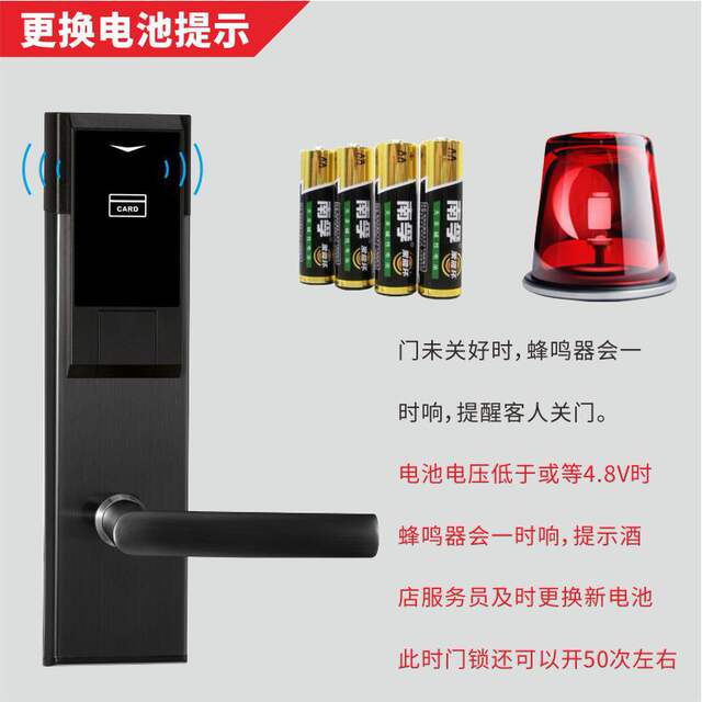 Hotel Door Lock, Apartment Ic Lock, Hotel Smart Card Lock, Homestay Sensor Lock, Hotel Key Card Lock detail 2