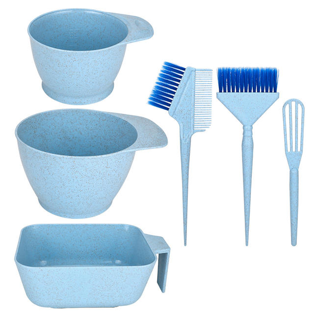 Wheat Straw Hair Dyeing Tools, Hair Dyeing Bowl, Hair Salon and Barber Shop Perm and Dye Tools, Dye Paste Mixing Stick, Hair Dye Brush detail 12